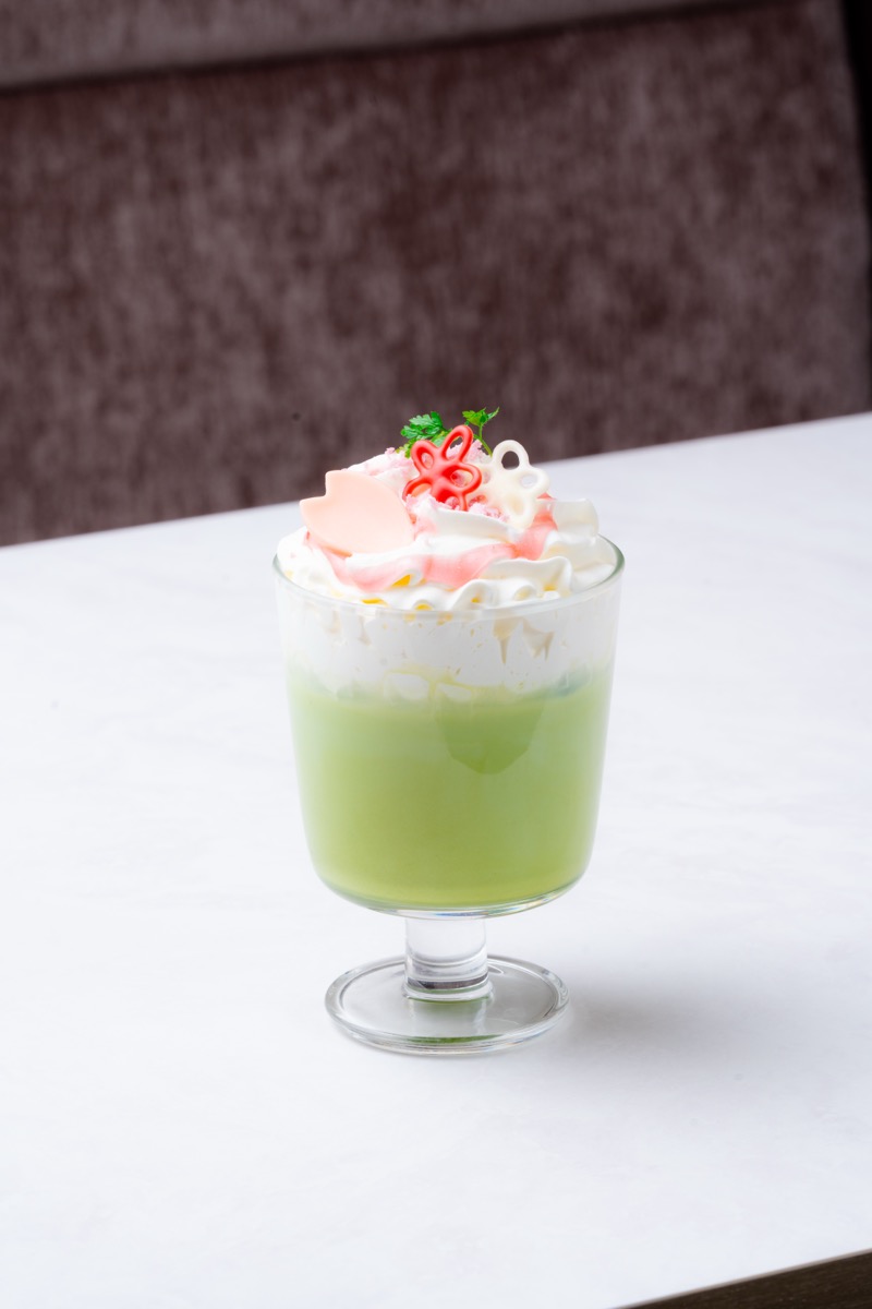 春うらら、抹茶ラテ