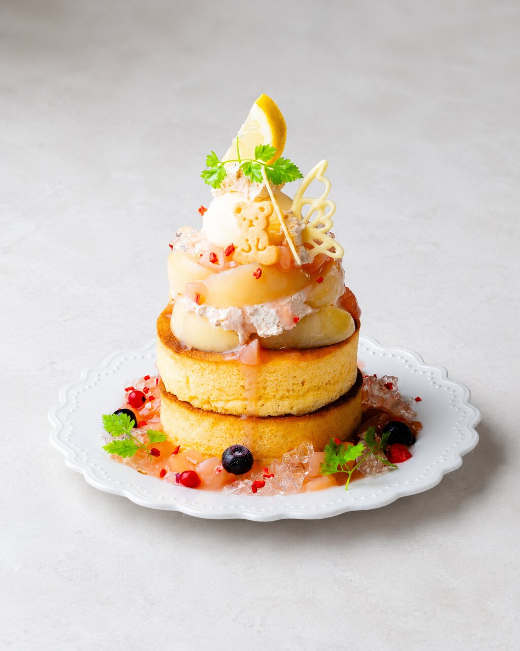 シャイニー・ピーチ＆ティー・ロイヤルホットケーキ
