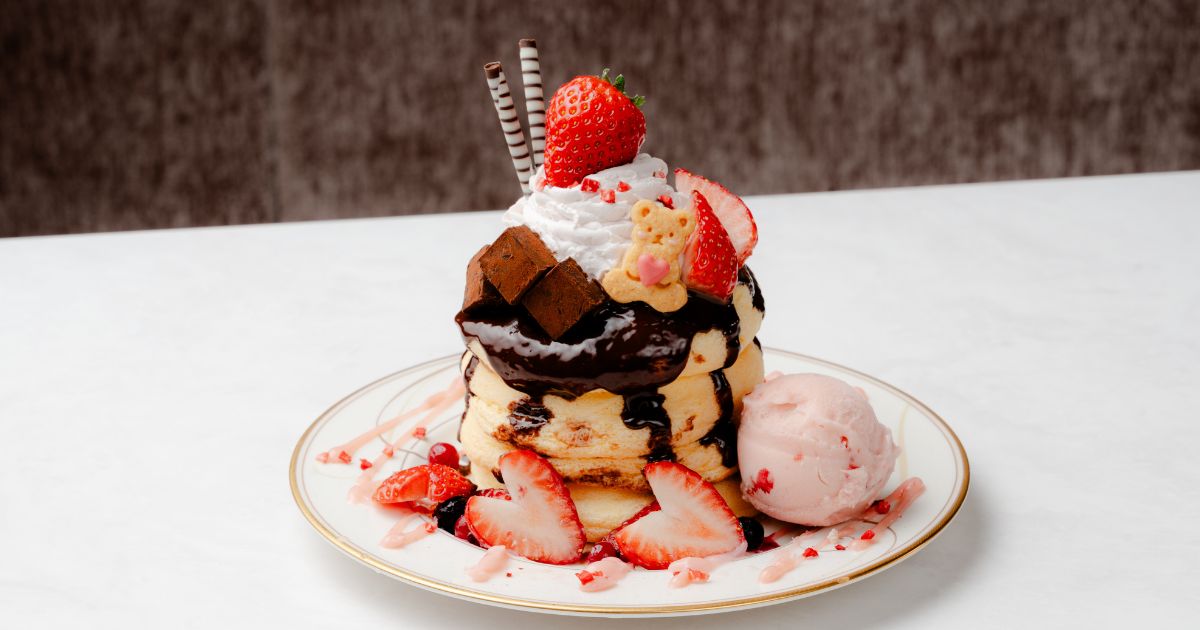 苺×ダブルチョコレート 〜バレンタインパンケーキ〜