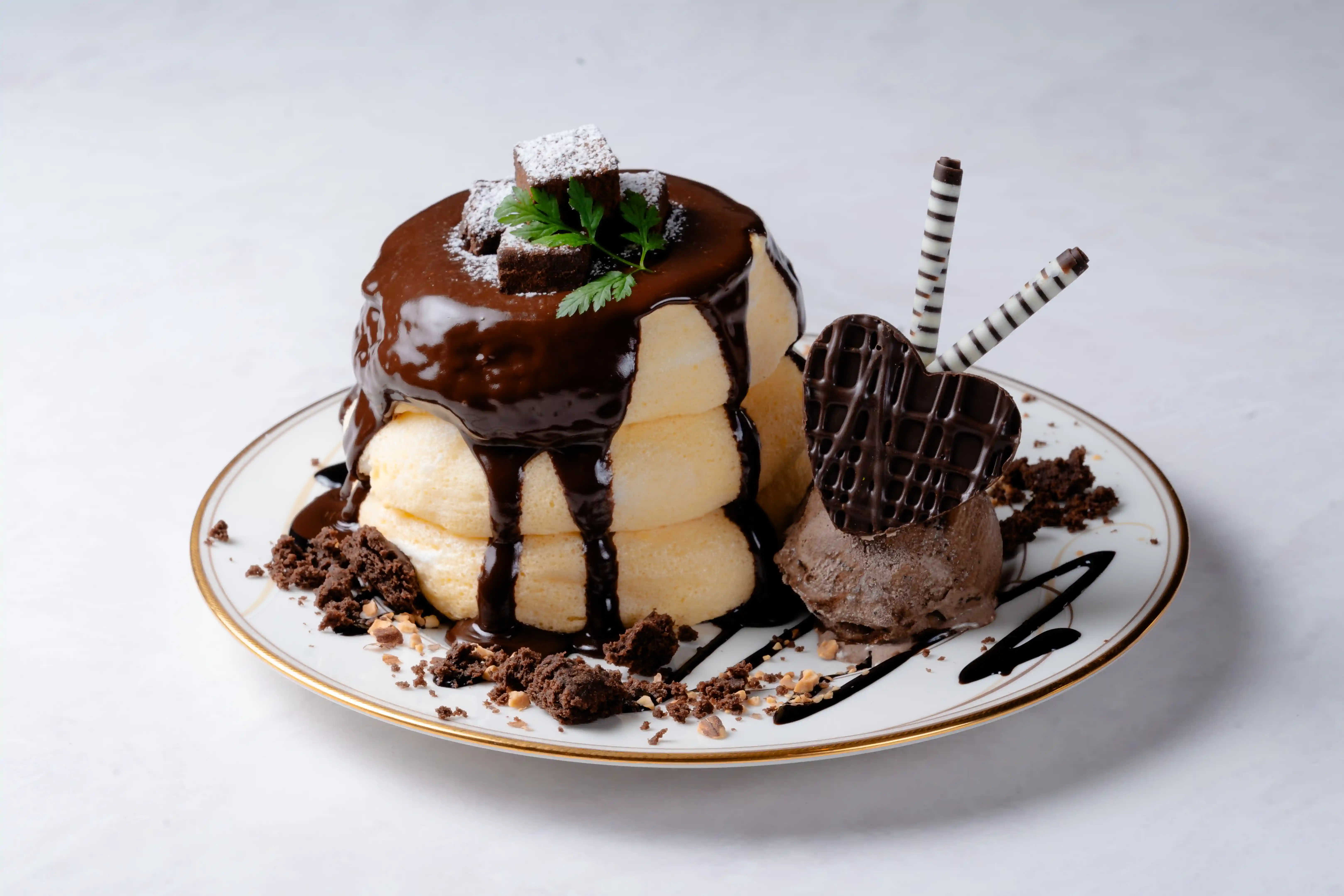 チョコレートパンケーキ