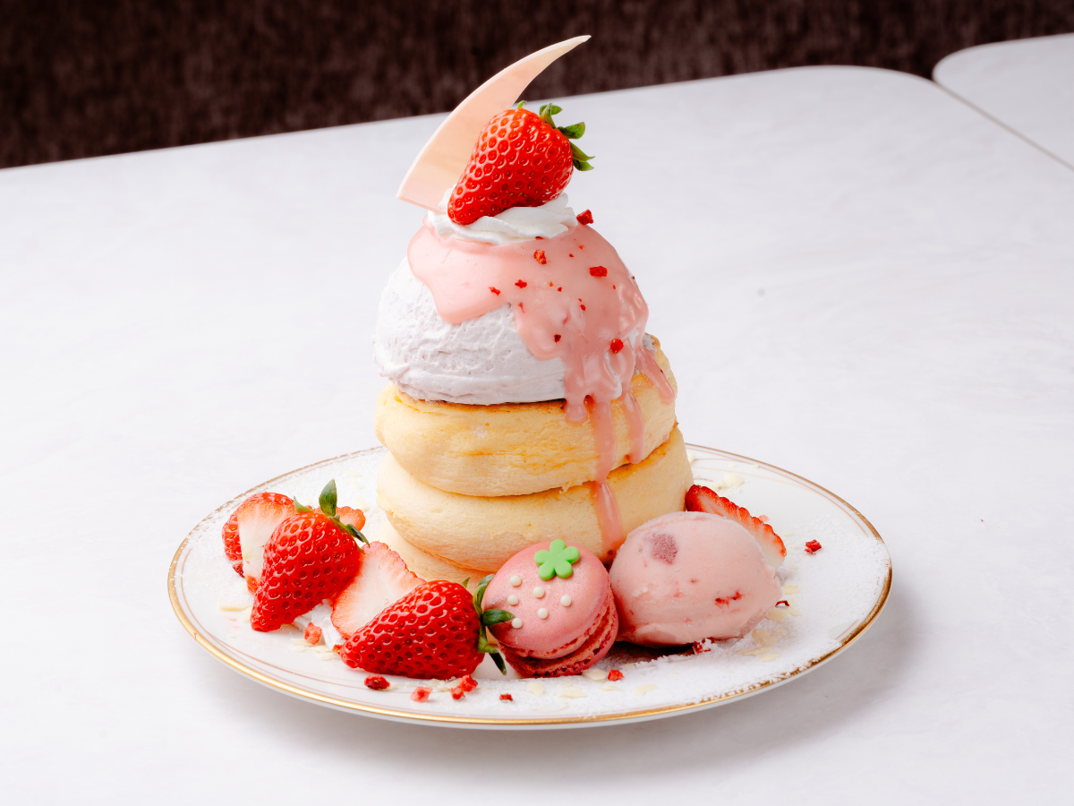 極・苺尽くしストロベリーパンケーキ