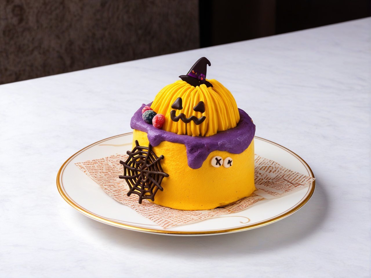ジャック・オ・ランタンのハロウィンシフォン
