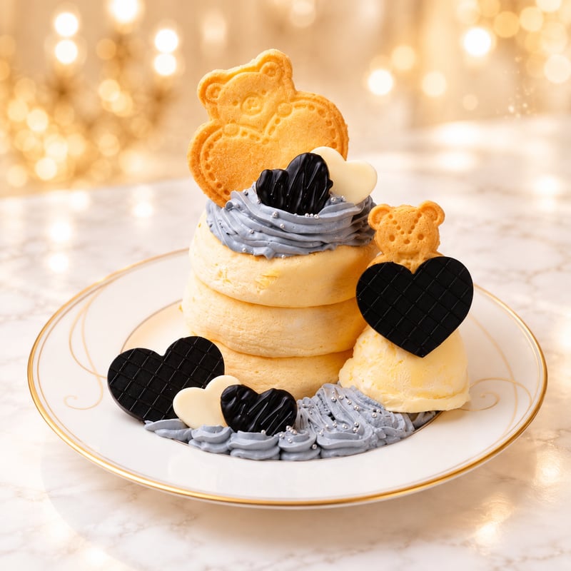 黒の推し活パンケーキ
